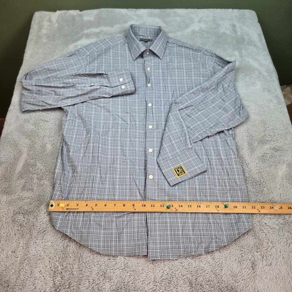 Peter Millar Button Down Mens XL Summer Comfort DCC 1916 Plaid Performance Gray